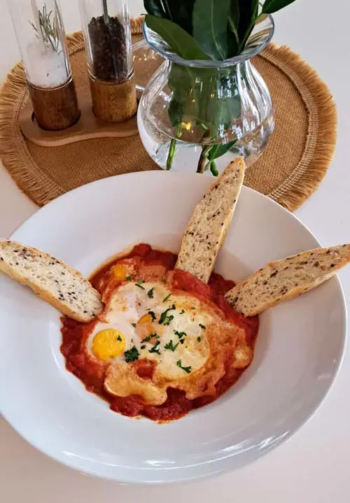 Frühstück Eierspeisen Dommitzsch Schmidtalien restaurant am elberadweg